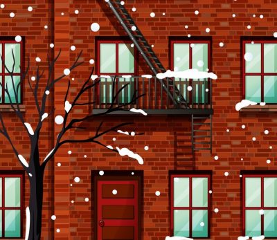 fire-escape-on-apartment-building-vector-6090815